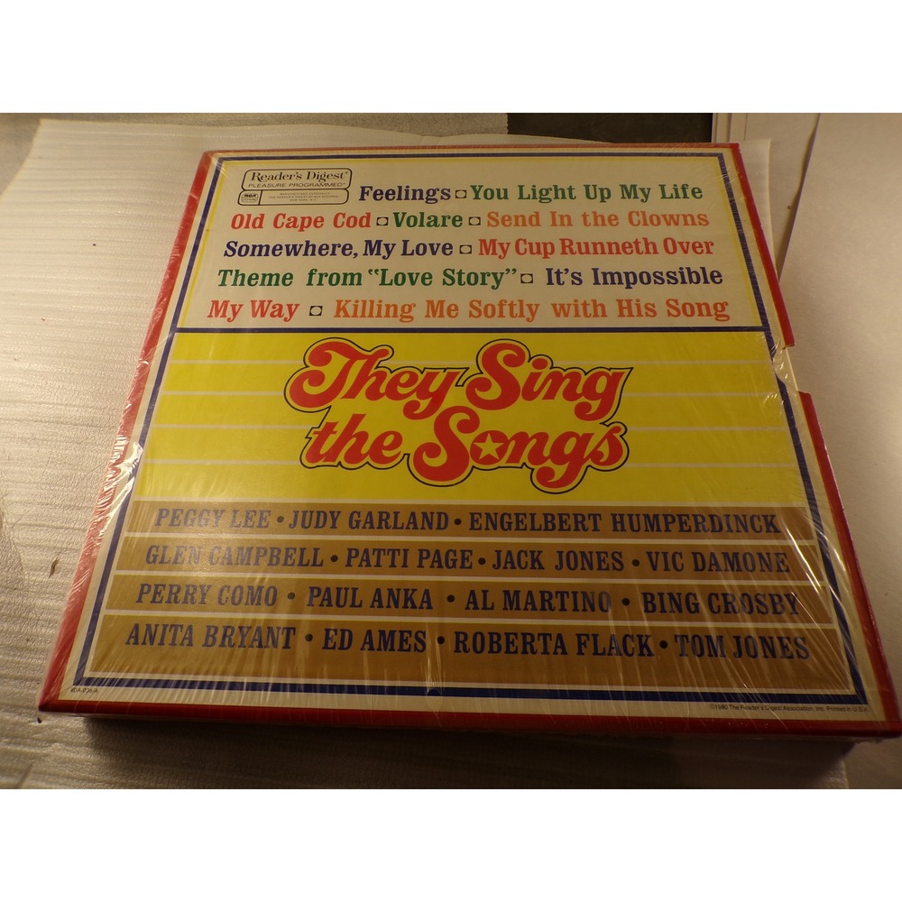 Reader's Digest They Sing the Songs 8 LP Vinyl Box Set Sealed 1980 Various Artis